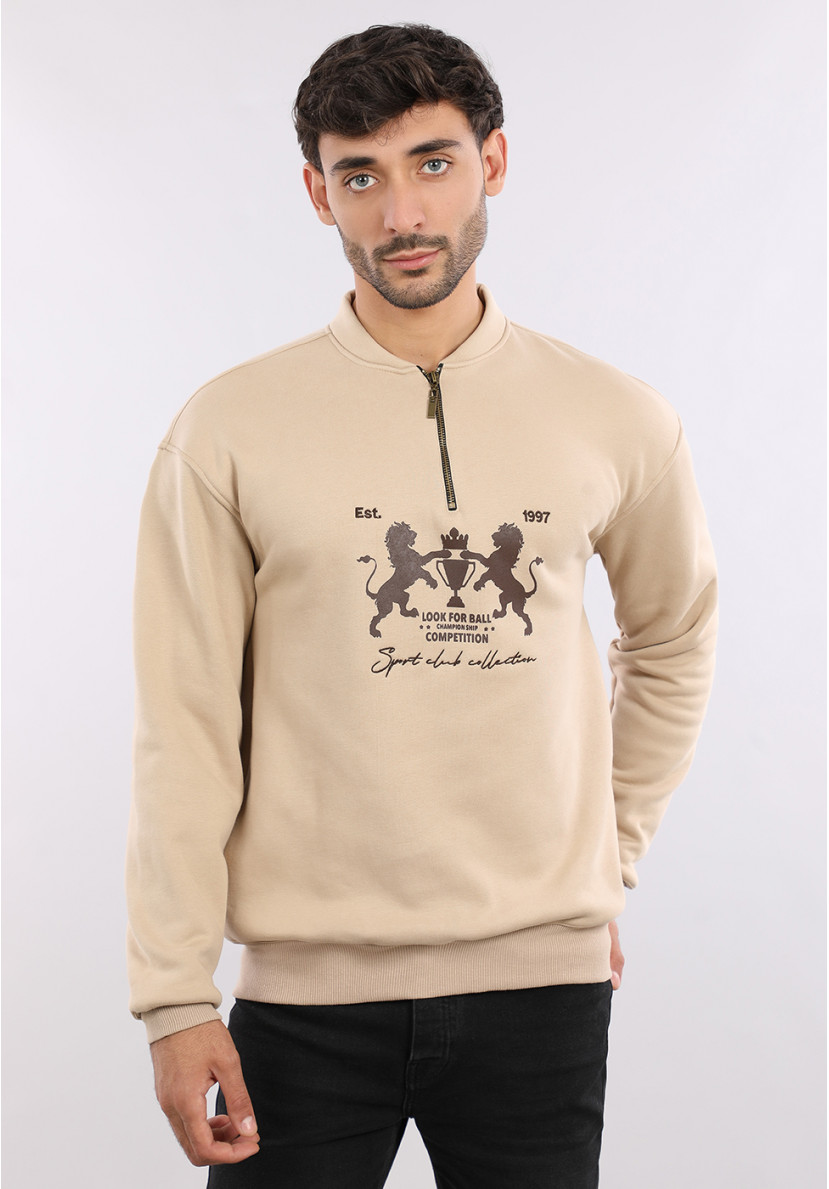 Sweat à col zippé